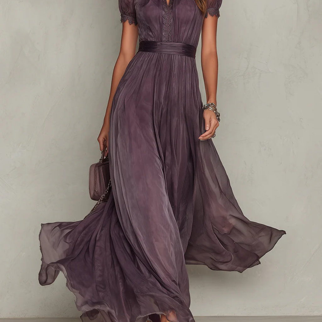 Vestido "Viviene" elegante y sencillo