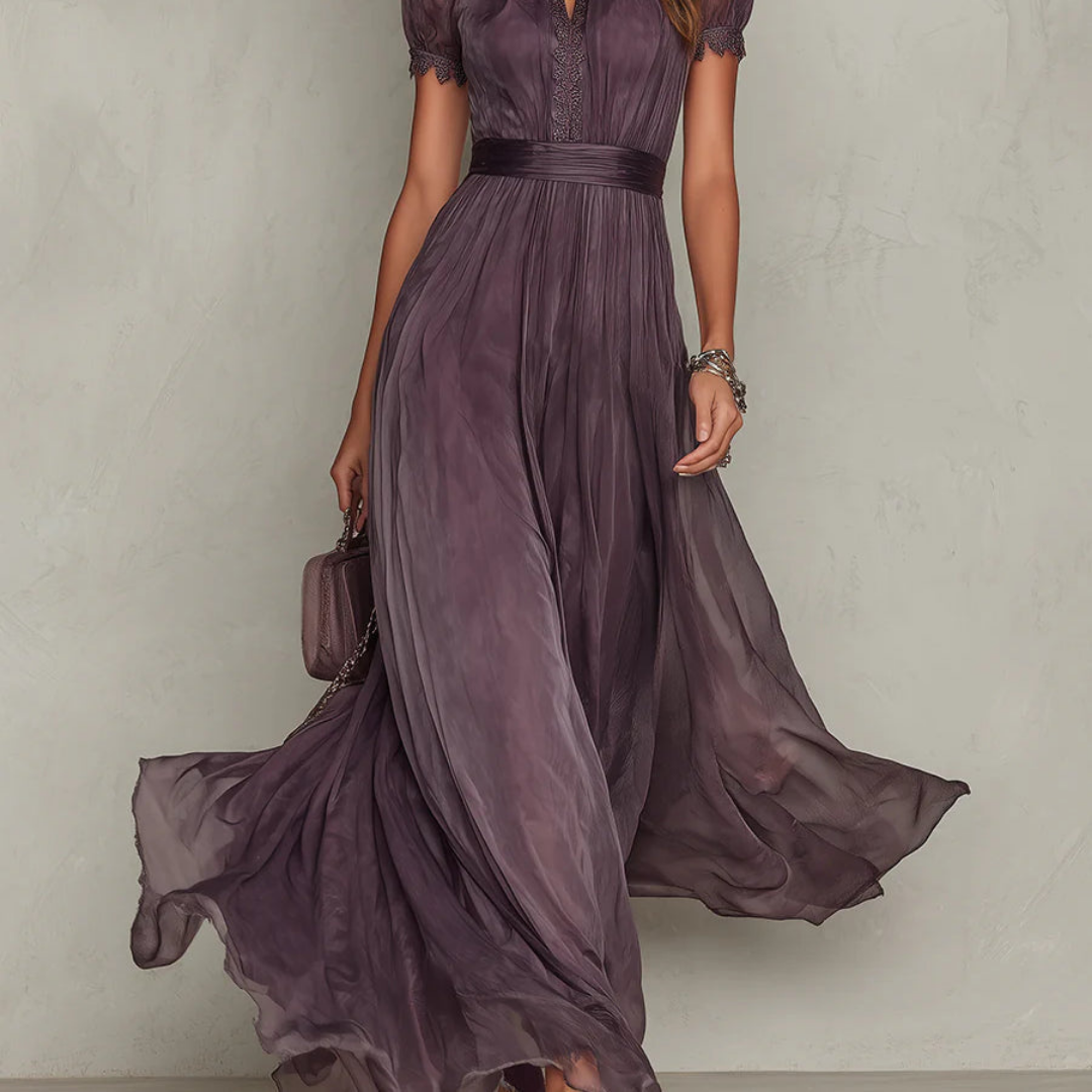 Vestido "Viviene" elegante y sencillo