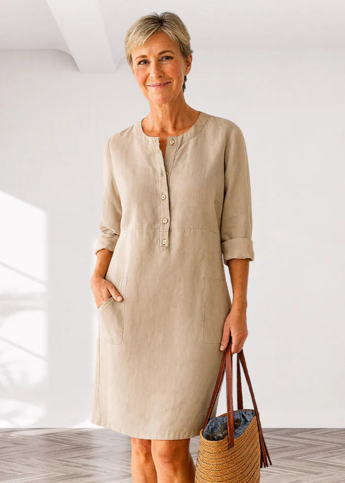 EVI | Lässiges Damenkleid mit lockerer Passform und zeitlosem Look für jeden Tag