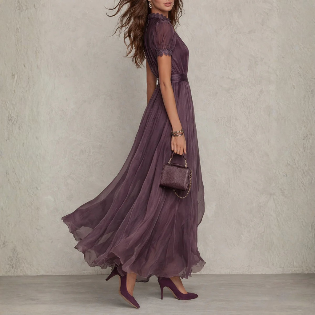 Vestido "Viviene" elegante y sencillo