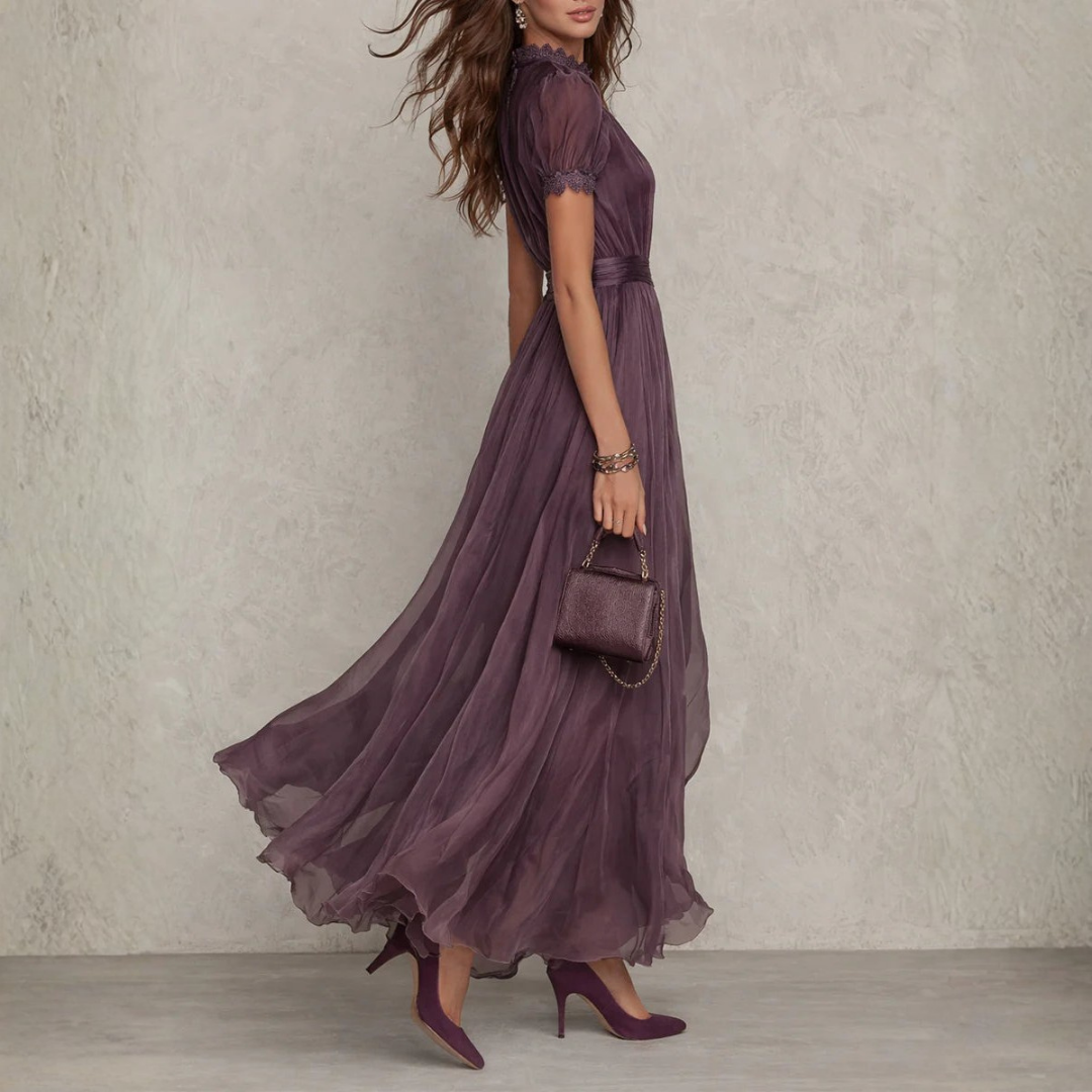 Vestido "Viviene" elegante y sencillo