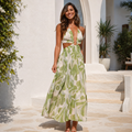 Vestido Élia Verde – Elegancia Mediterránea