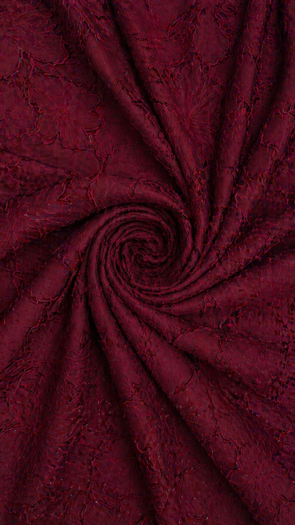 Vestido de jacquard rojo vino - Elegante y atemporal