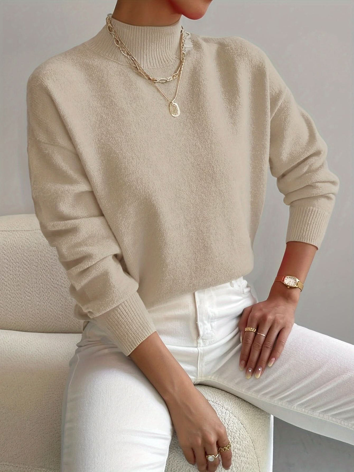 Jersey Seraphine de cuello vuelto