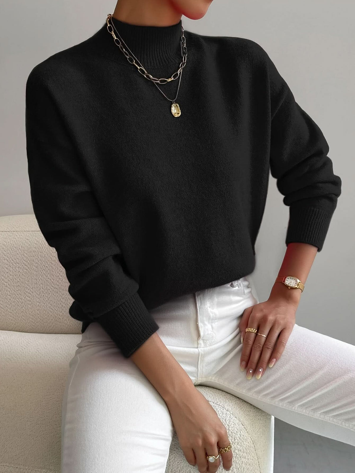 Jersey Seraphine de cuello vuelto