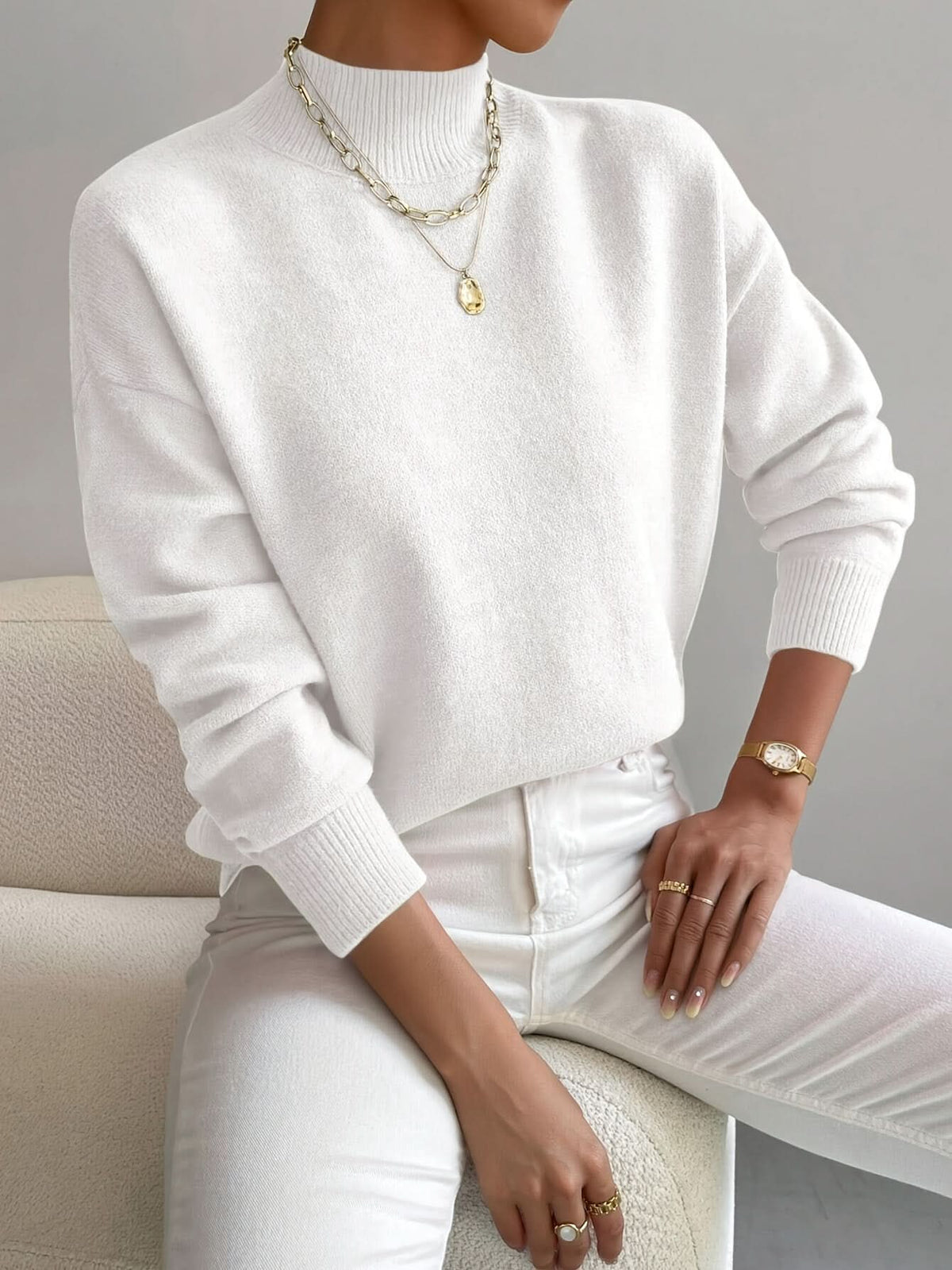 Jersey Seraphine de cuello vuelto