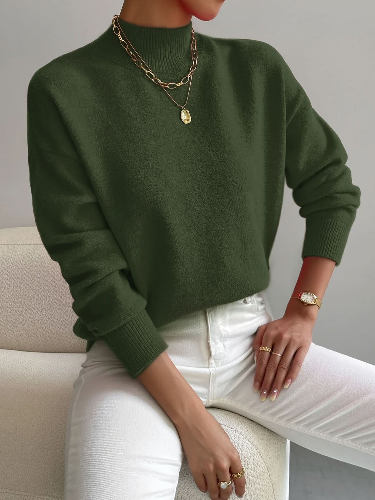 Jersey Seraphine de cuello vuelto